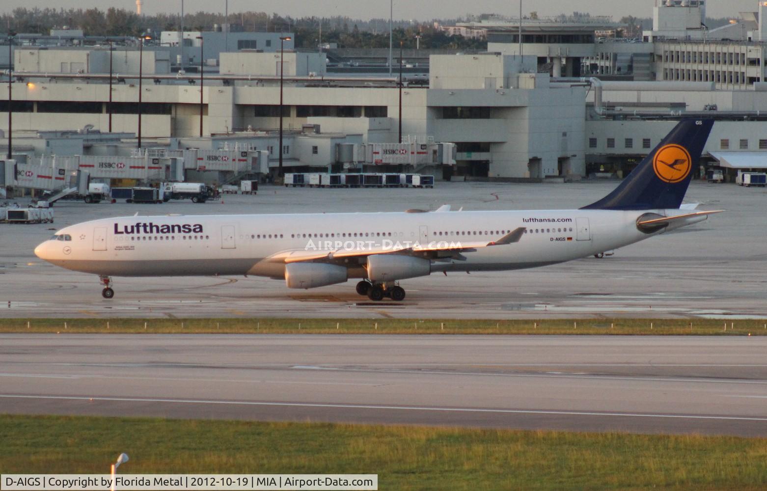D-AIGS, 1999 Airbus A340-313 C/N 297, Lufthansa A340-300