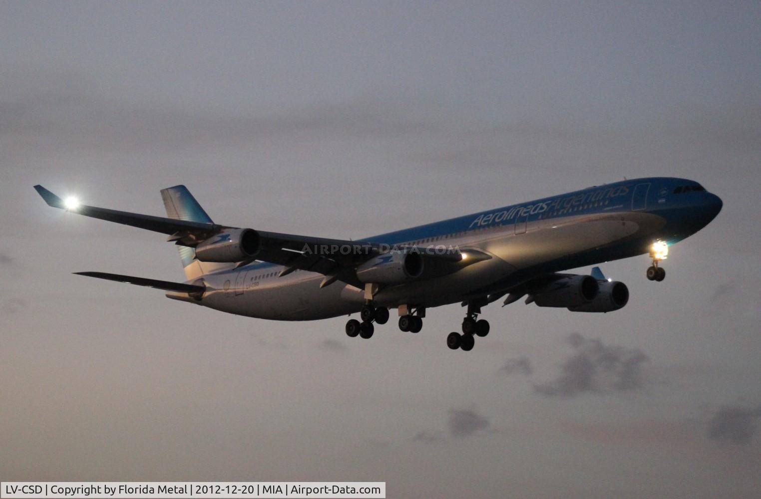 LV-CSD, 1996 Airbus A340-313X C/N 123, Aerolineas Argentinas A340-300