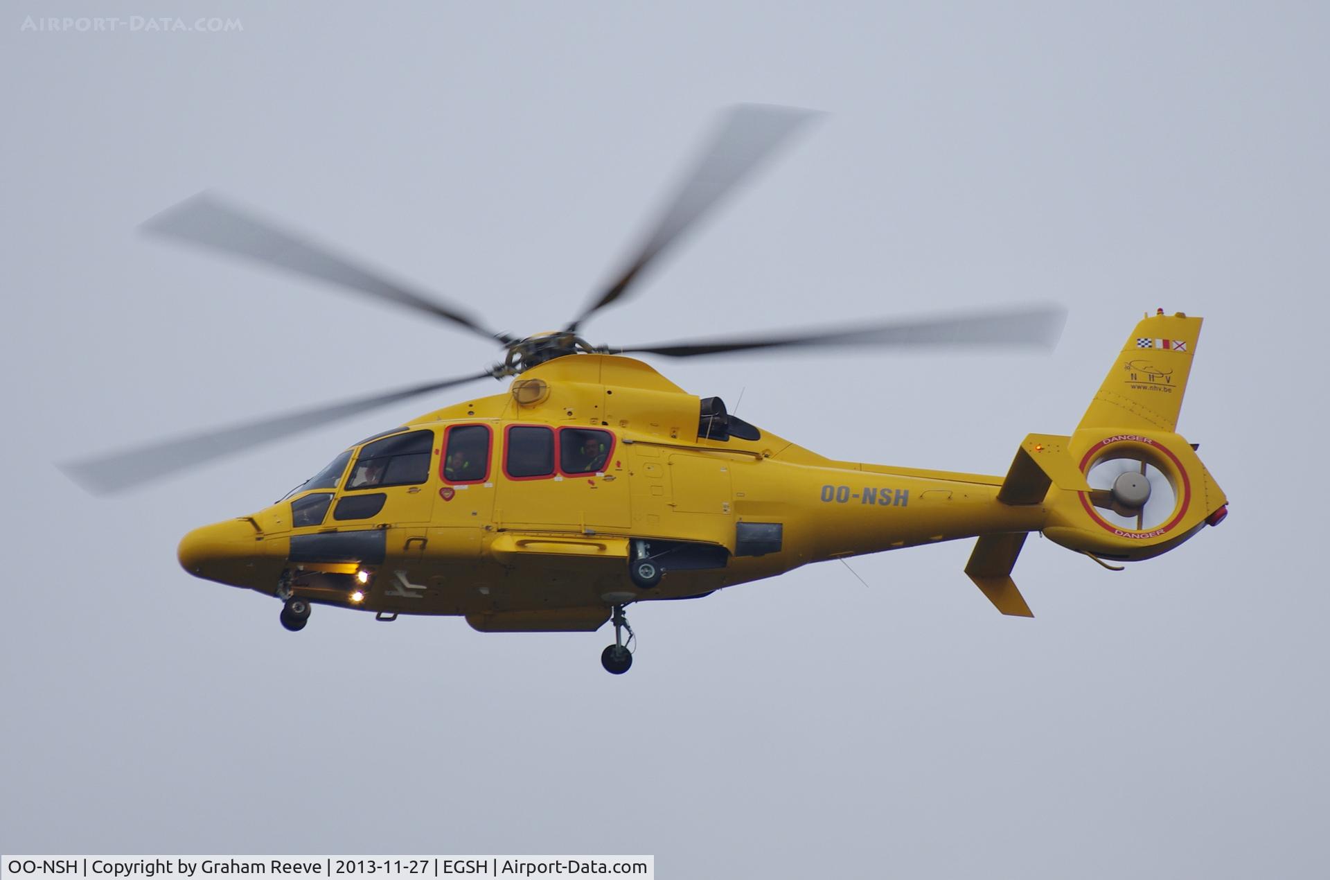 OO-NSH, 2004 Eurocopter EC-155B-1 C/N 6681, On finals for 27.