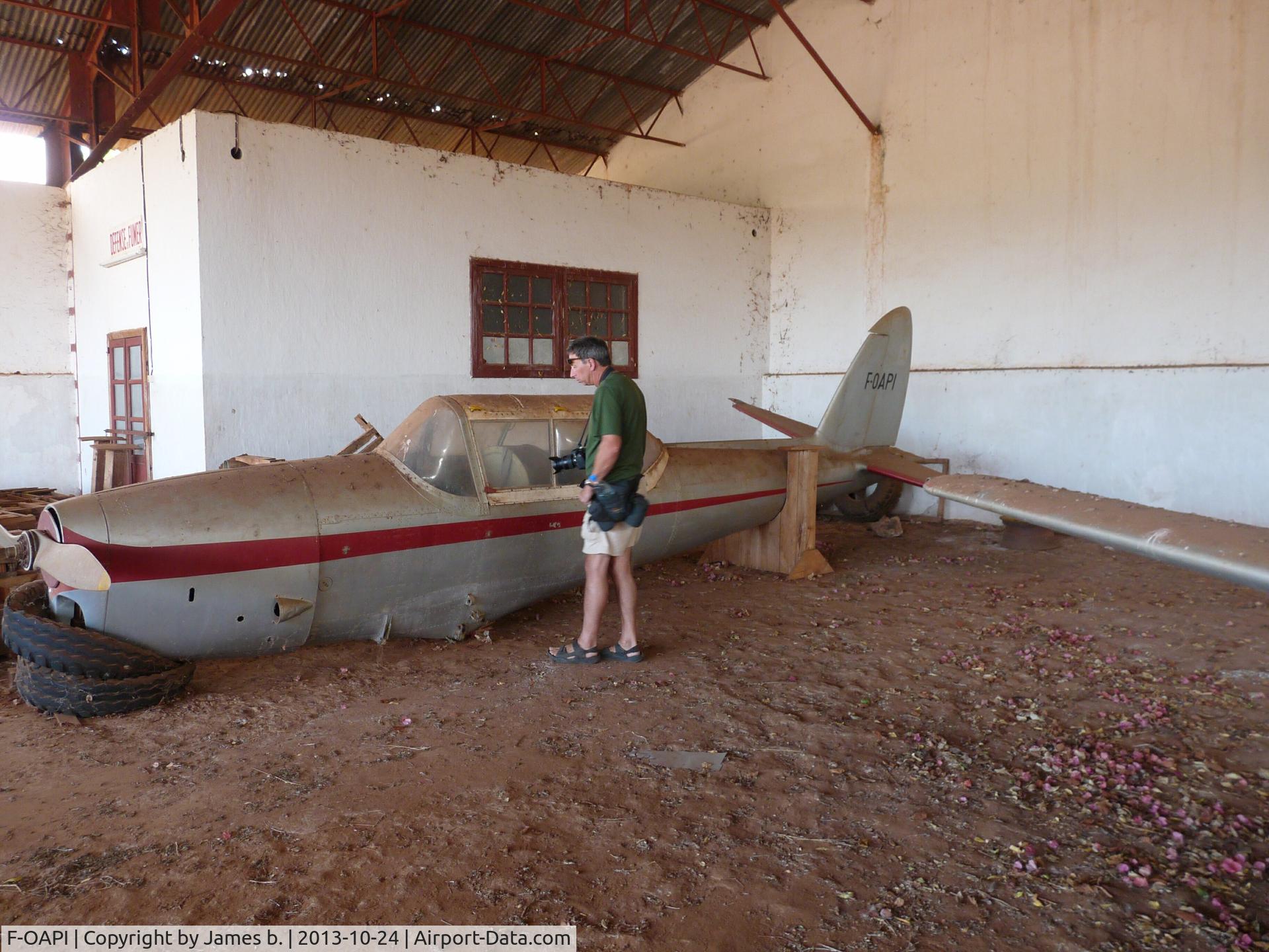 F-OAPI, De Havilland DHC-1 Chipmunk T.10 C/N C1/0469, Located at Berenty Private Reserve, Madagascar.  October 24, 2013