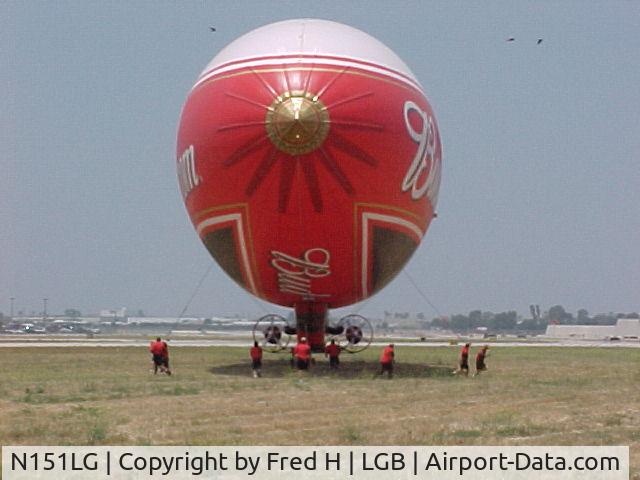 N151LG, 1997 American Blimp Corp A-1-50 C/N 102, Budweiser.com Airship