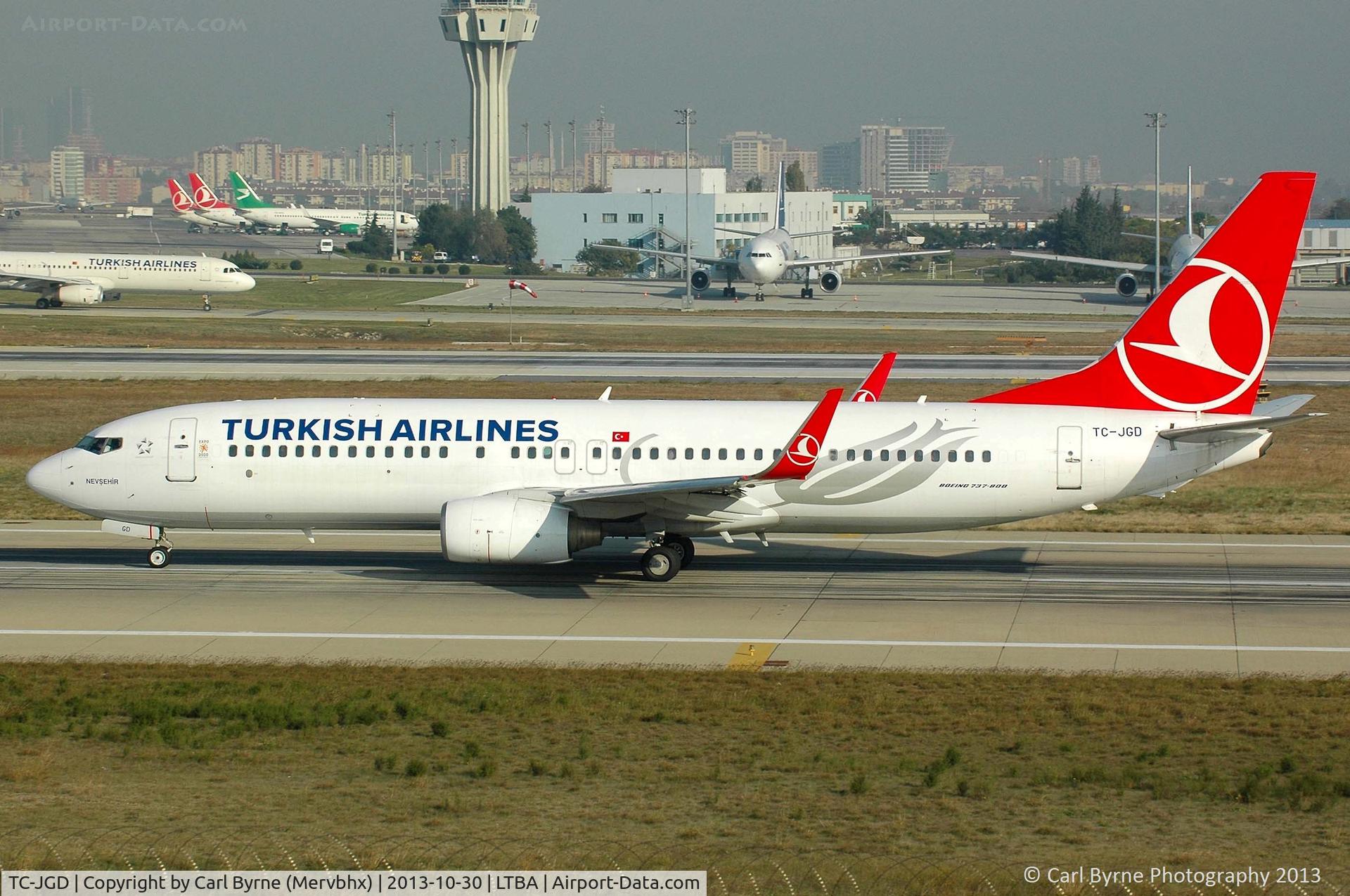 TC-JGD, 2001 Boeing 737-8F2 C/N 29788, Taken from the Fly Inn Shopping Mall.