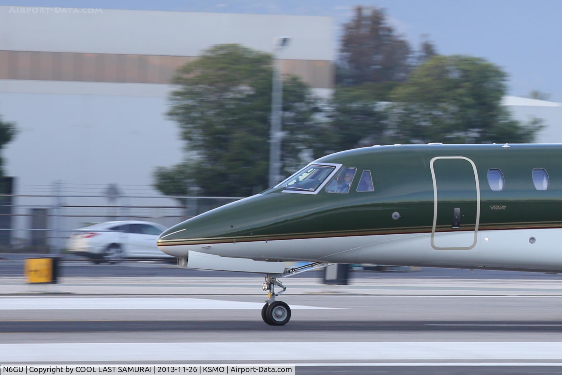 N6GU, 2009 Cessna 680 Citation Sovereign C/N 680-0268, Citation Sovereign N6GU departing from SMO Rwy21