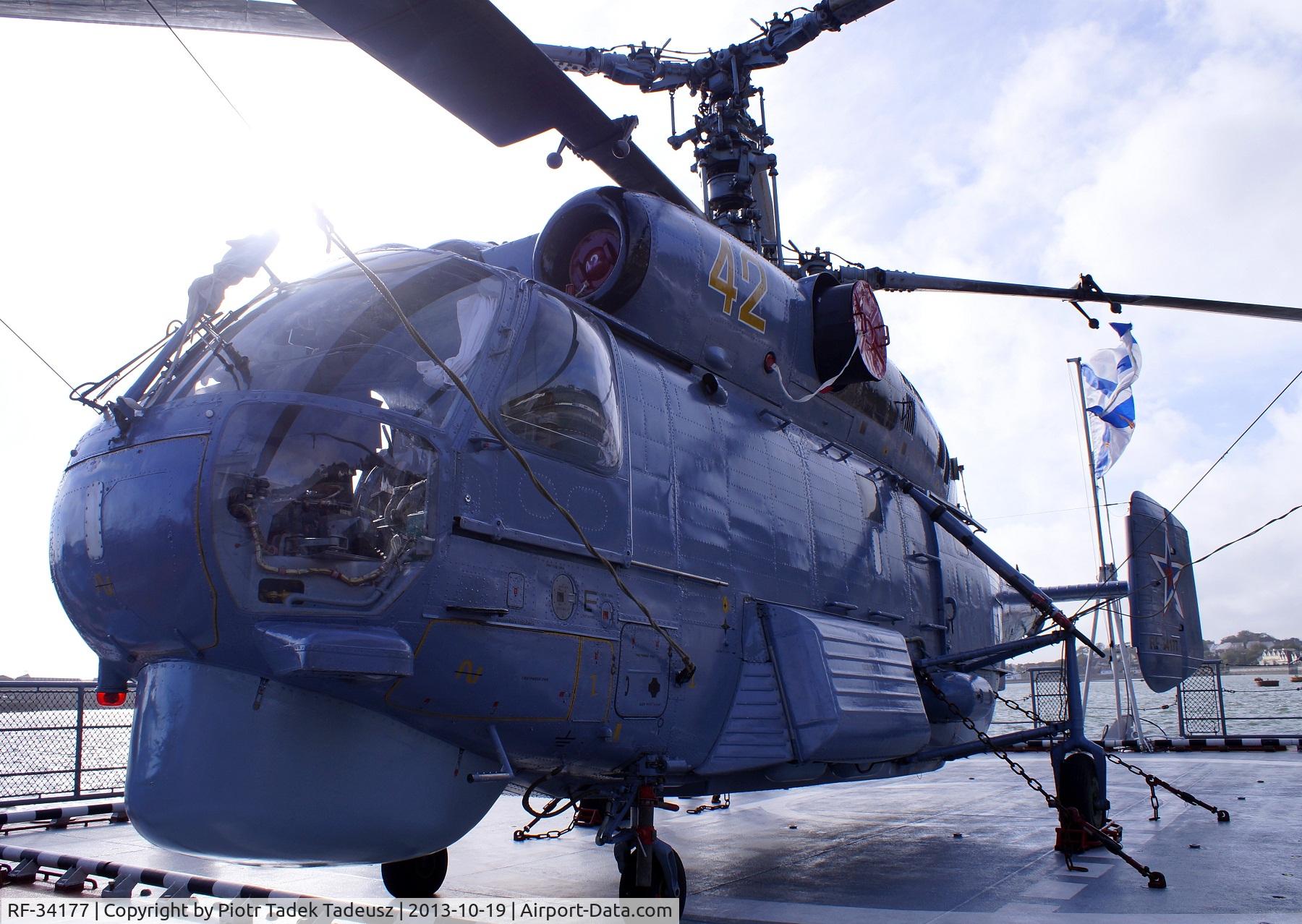 RF-34177, Kamov Ka-27PL C/N 5235002822214, On board Russian Navy Corvette Soobrazitelny