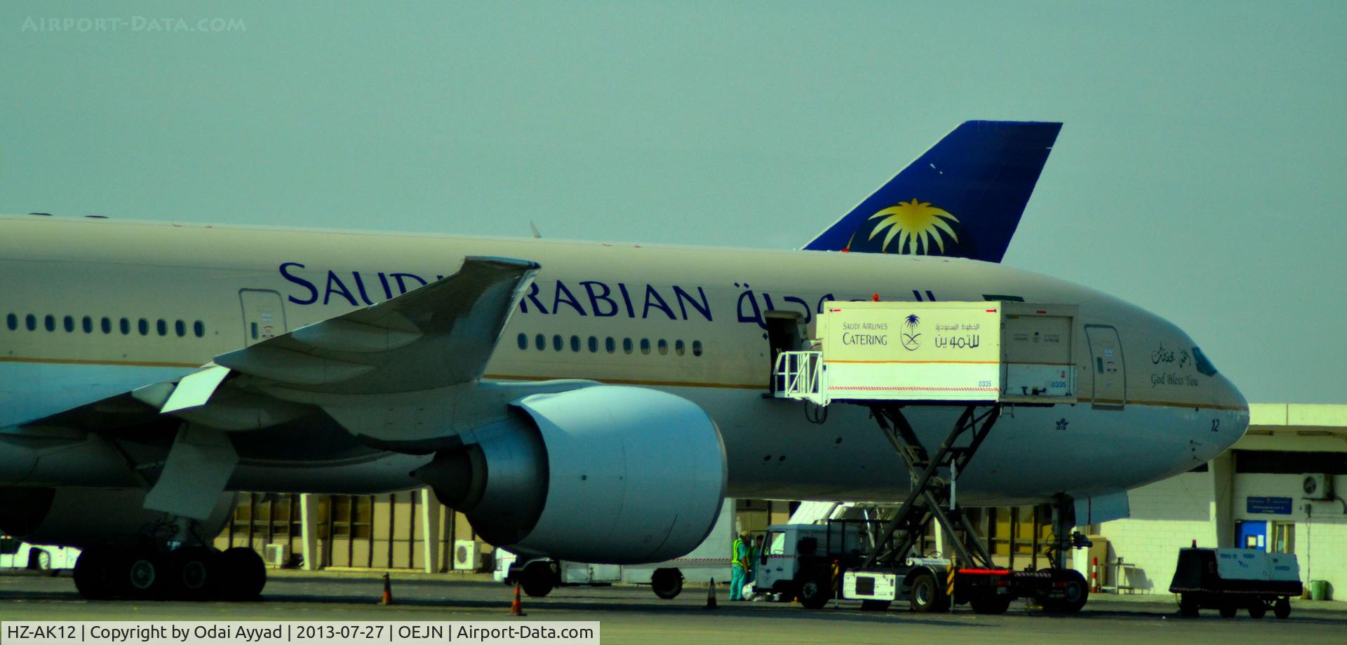 HZ-AK12, 2011 Boeing 777-368/ER C/N 41050, B777-300 at Jeddah airport getting ready for a flight