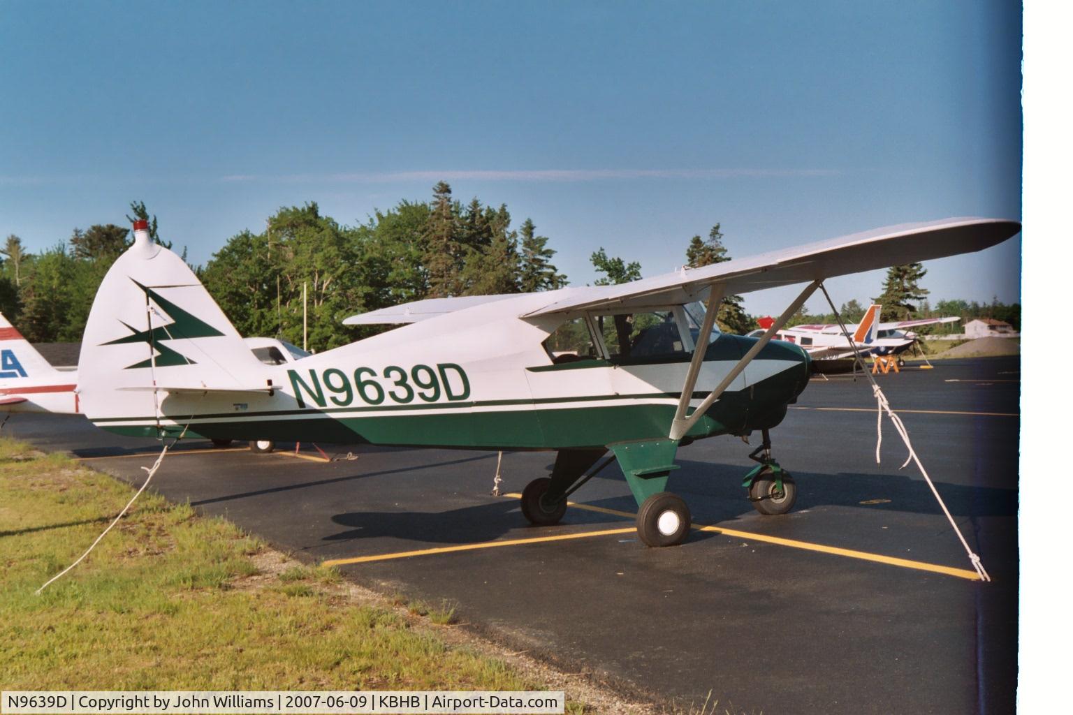 N9639D, 1959 Piper PA-22-150 C/N 22-6552, Bar Harbor, ME