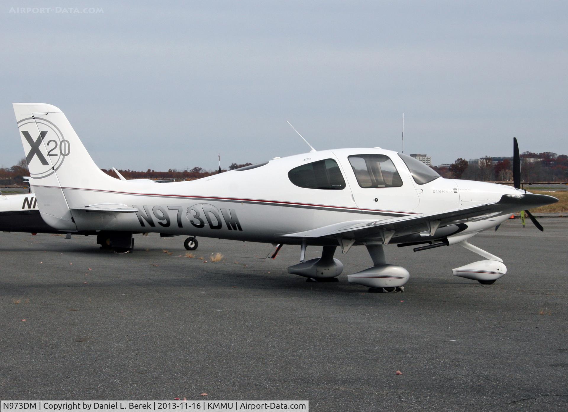 N973DM, Cirrus SR20 C/N 2118, Nice to catch this bird at her home base, at Morristown, NJ.