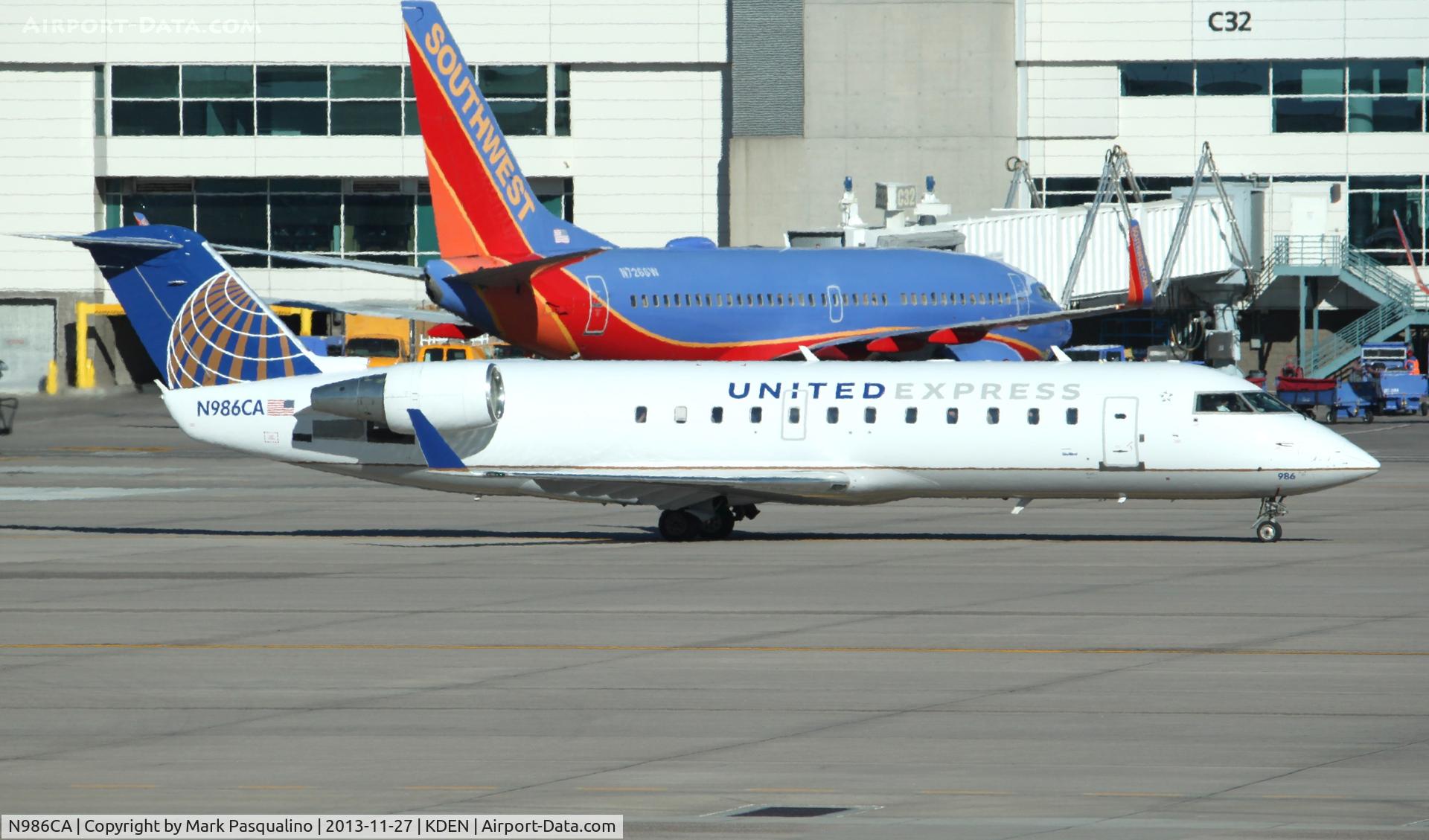 N986CA, Canadair CRJ-100ER (CL-600-2B19) C/N 7174, CL-600-2B19