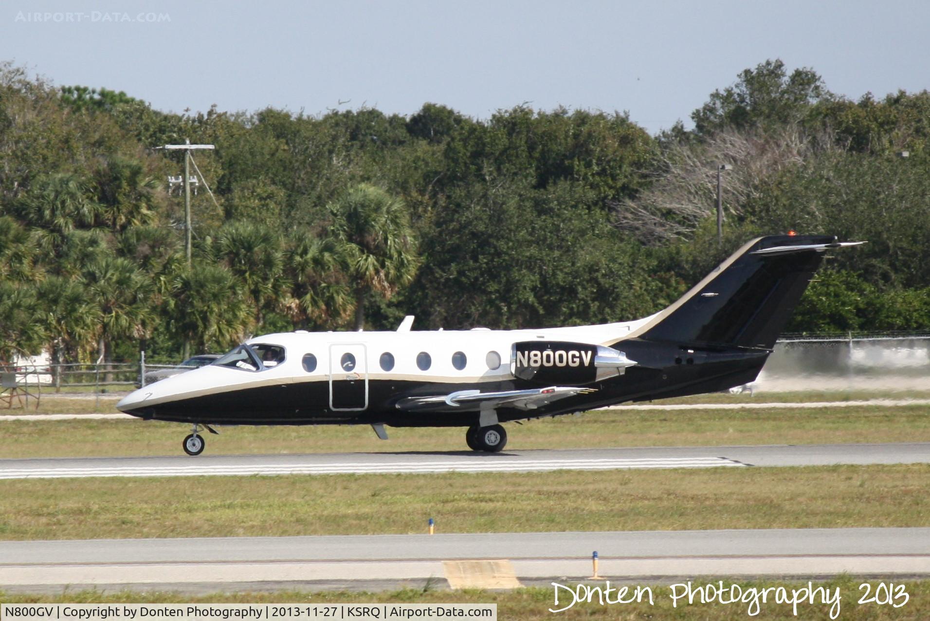 N800GV, 2000 Raytheon Aircraft Company 400A C/N RK-271, Beechcraft Beechjet (N800GV) departs Sarasota-Bradenton International Airport enroute to Cleveland-Hopkins Airport