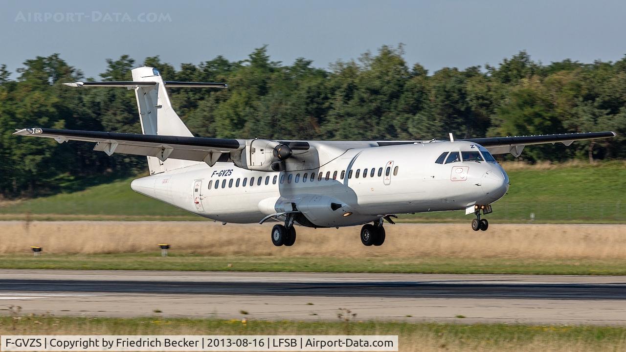 F-GVZS, 2007 ATR 72-212A C/N 761, moments prior touchdown at Basel