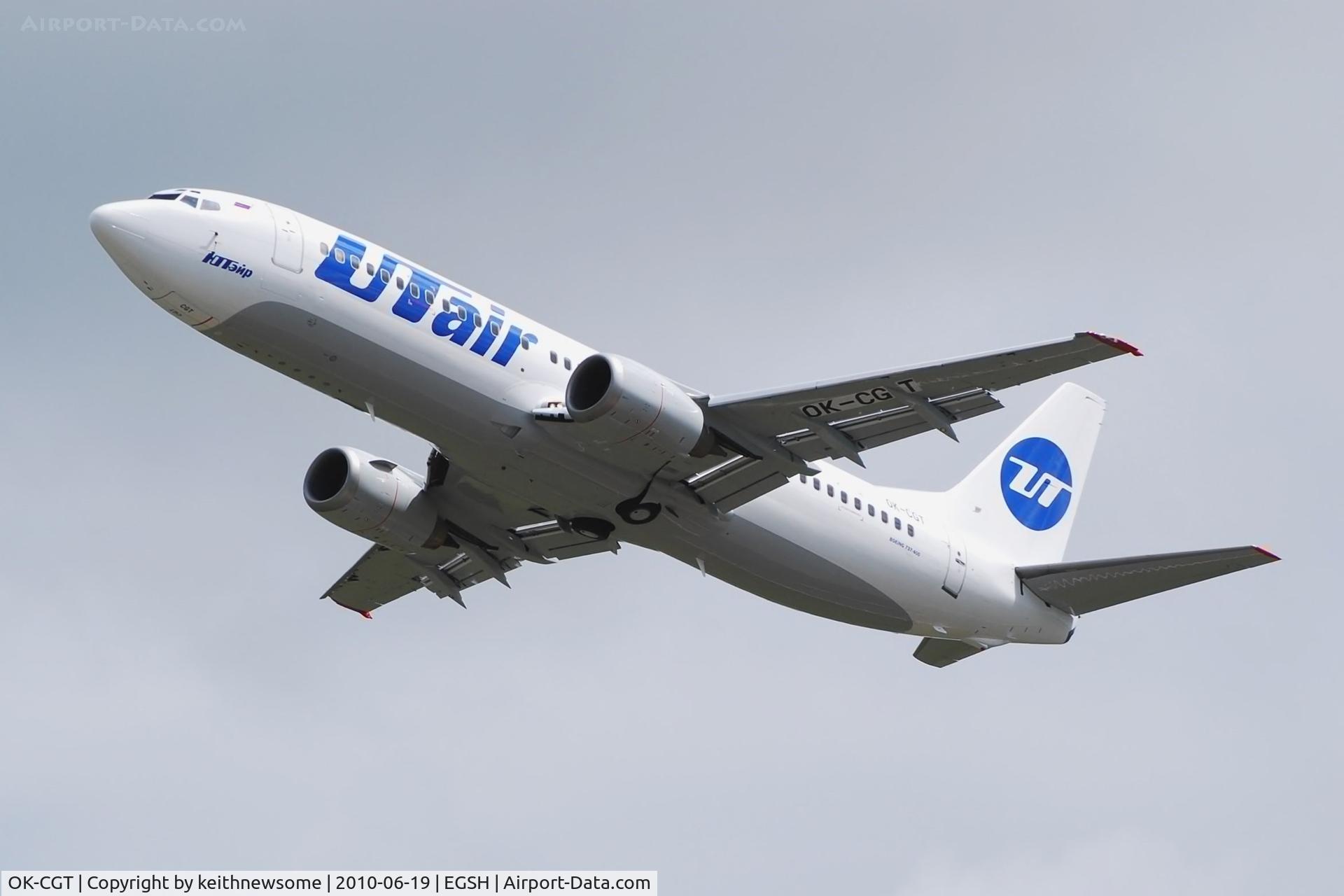 OK-CGT, 1996 Boeing 737-46M C/N 28549, Formerly with CSA leaving to become VQ-BHZ.