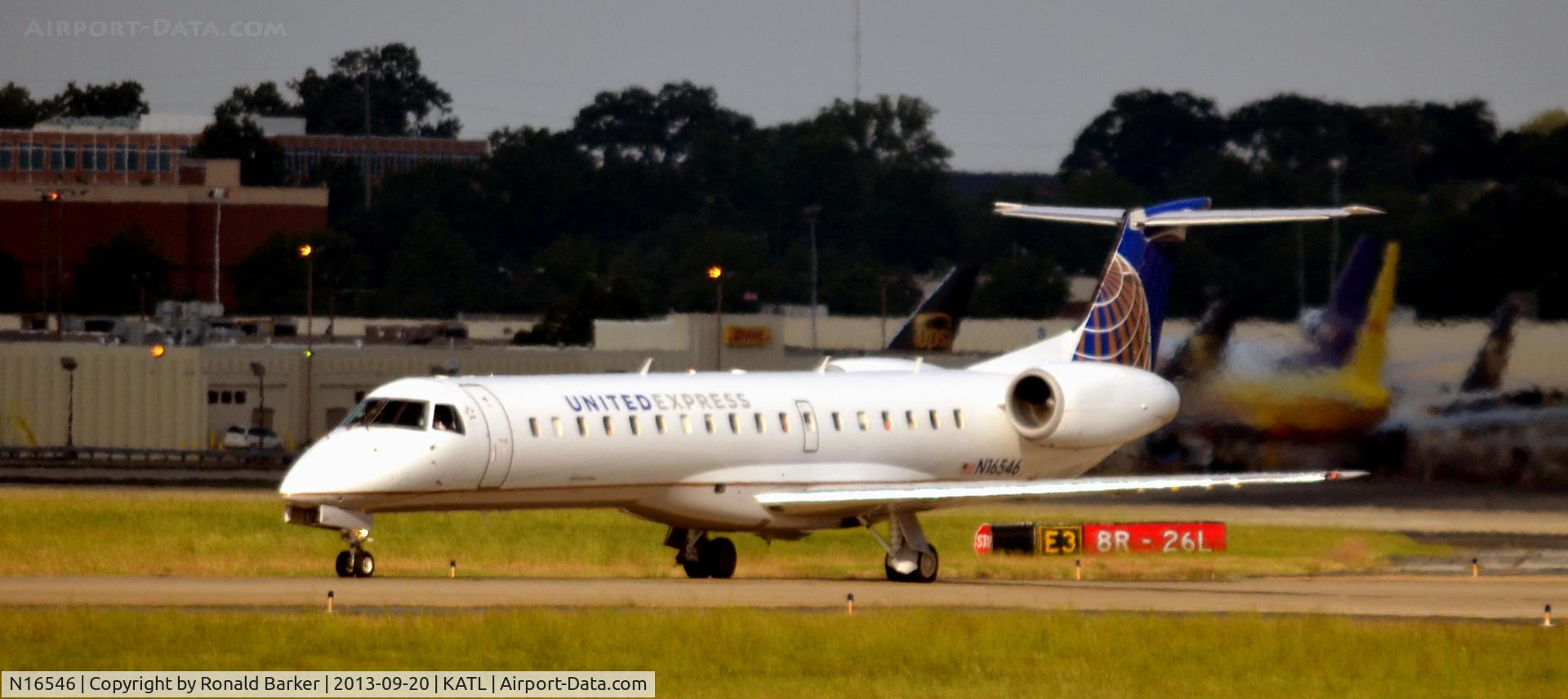 N16546, 2002 Embraer ERJ-145LR (EMB-145LR) C/N 145562, Taxi Atlanta