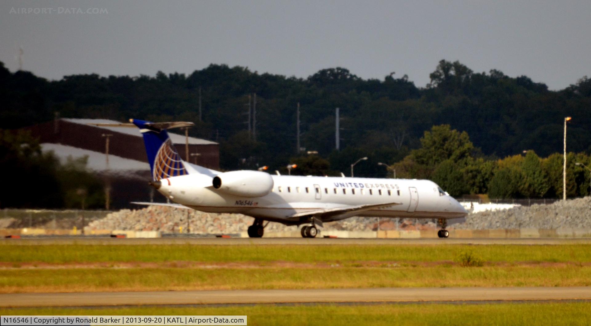 N16546, 2002 Embraer ERJ-145LR (EMB-145LR) C/N 145562, Takeoff Atlanta