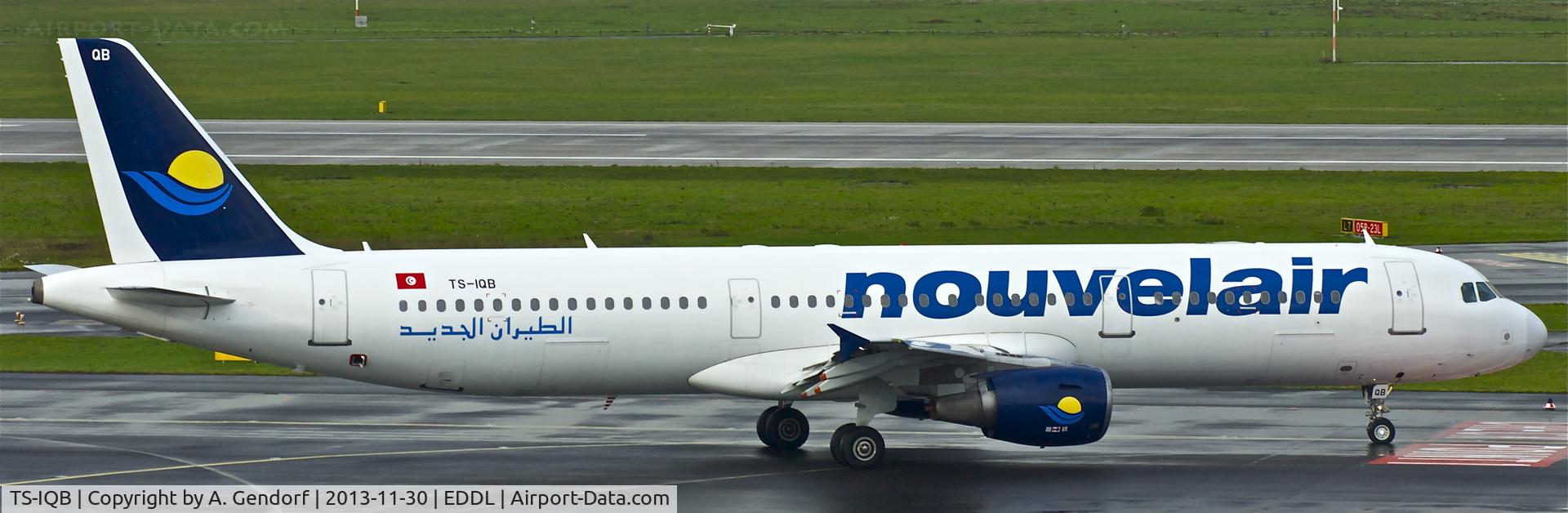 TS-IQB, 1999 Airbus A321-211 C/N 995, Nouvelair, is here taxiing at Düsseldorf Int´l(EDDL)