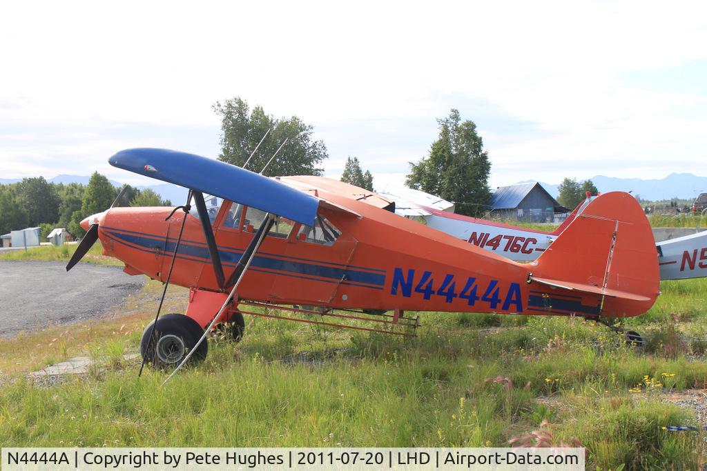 N4444A, 1956 Piper PA-22-150 Tri-Pacer C/N 22-3774, N4444A tail-wheel converted Tri-Pacer at Lake Hood