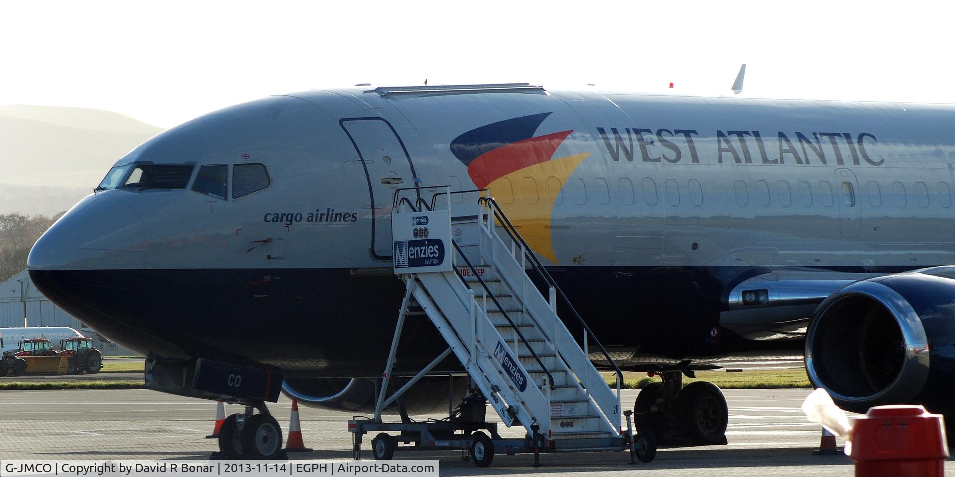 G-JMCO, 1986 Boeing 737-3T0F C/N 23569, The cargo ramp at Edinburgh