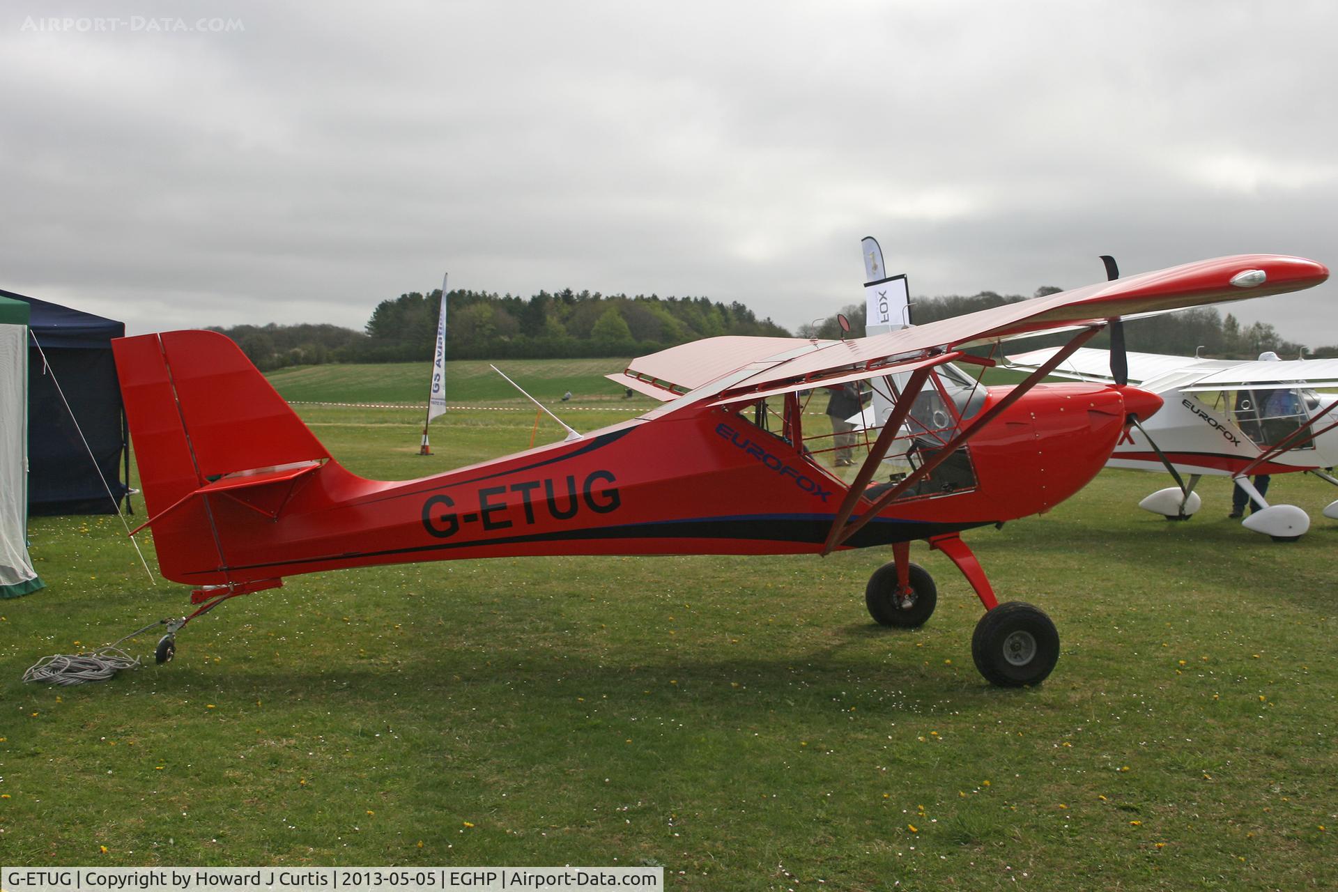 G-ETUG, 2012 Aeropro Eurofox 912(S) C/N LAA 376-15147, Privately owned, at the Microlight Trade Fair.