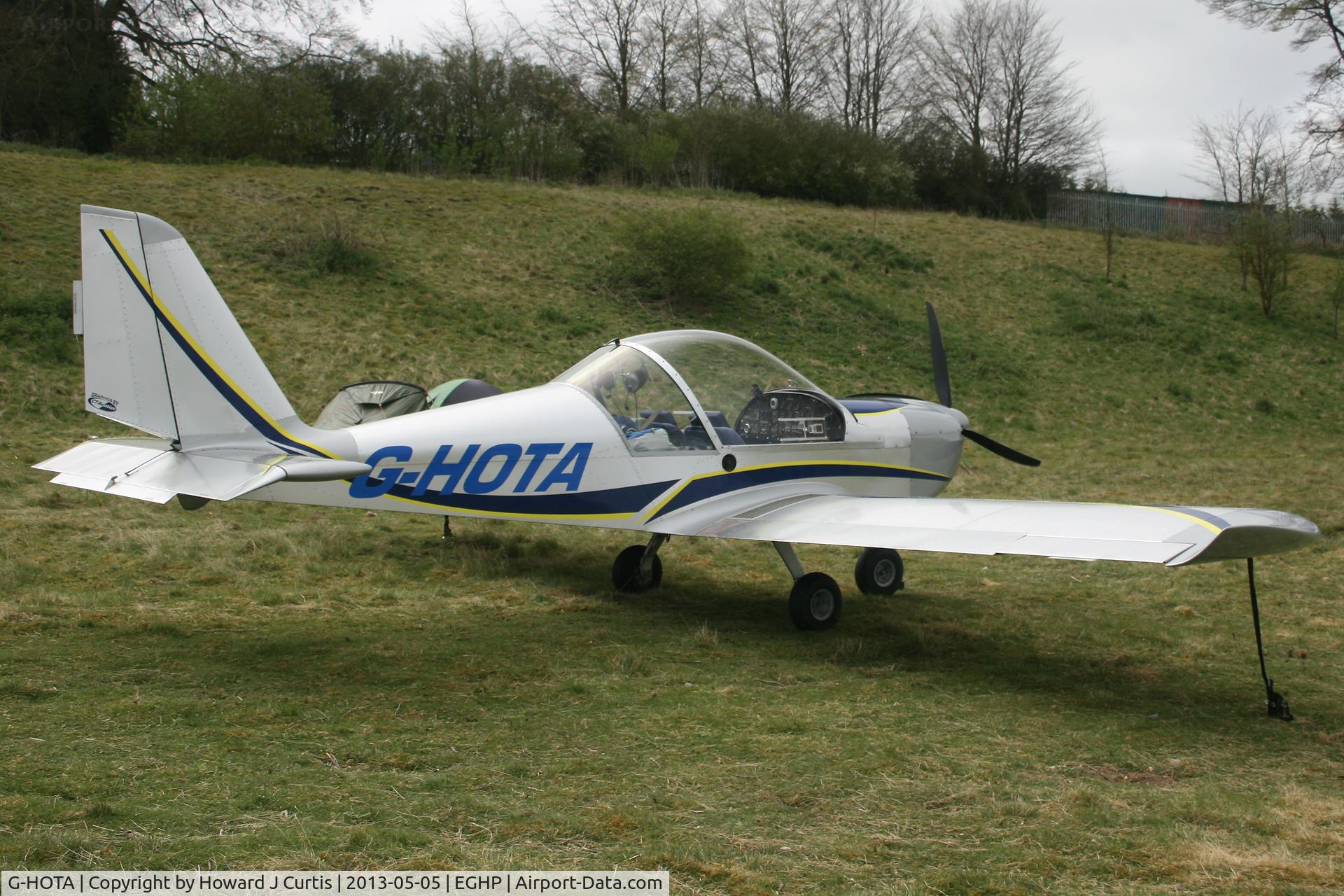 G-HOTA, 2009 Cosmik EV-97 TeamEurostar UK C/N 3318, Privately owned, at the Microlight Trade Fair.