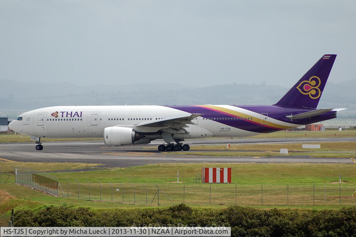 HS-TJS, 2006 Boeing 777-2D7/ER C/N 34587/595, At Auckland