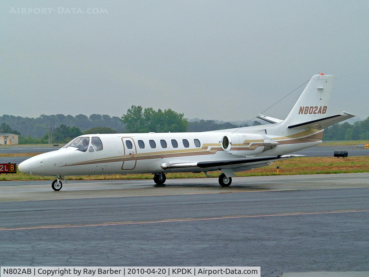 N802AB, 1993 Cessna 560 Citation V C/N 560-0217, Cessna Citation V [560-0217] Atlanta-Dekalb Peachtree~N 20/04/2010