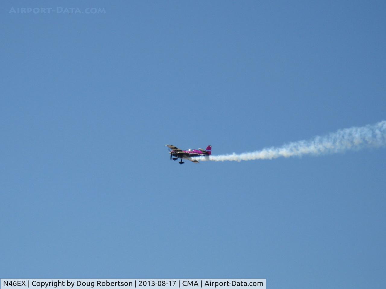 N46EX, 1993 Extra EA-300S C/N 014, 1993 Extra Flugzeugbau Gmbh EXTRA EA300/S, extreme aerobatics with smoke by pilot Vicki Benzing