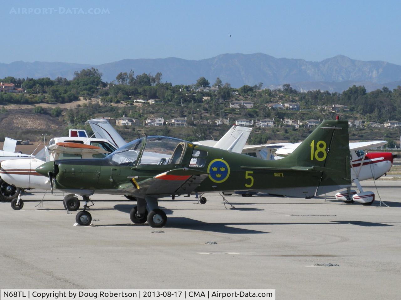 N68TL, 1971 Scottish Aviation Sk.61D Bulldog C/N BH100/121, 1971 Scottish Aviation Sk.61D BULLDOG side by side trainer, Lycoming IO-360-A1B6D 200 Hp, ex Swedish Air Force version