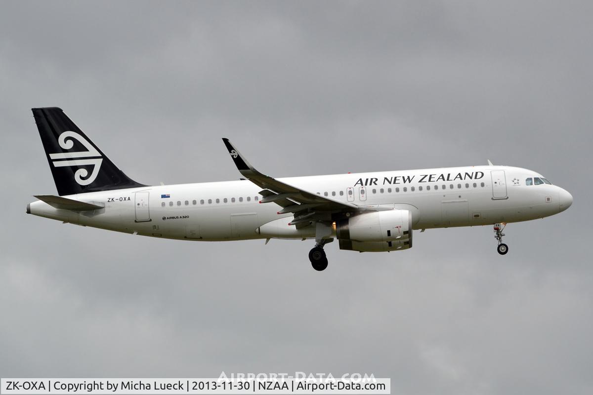 ZK-OXA, 2013 Airbus A320-232 C/N 5269, Air NZ's first A 320 with sharklets
