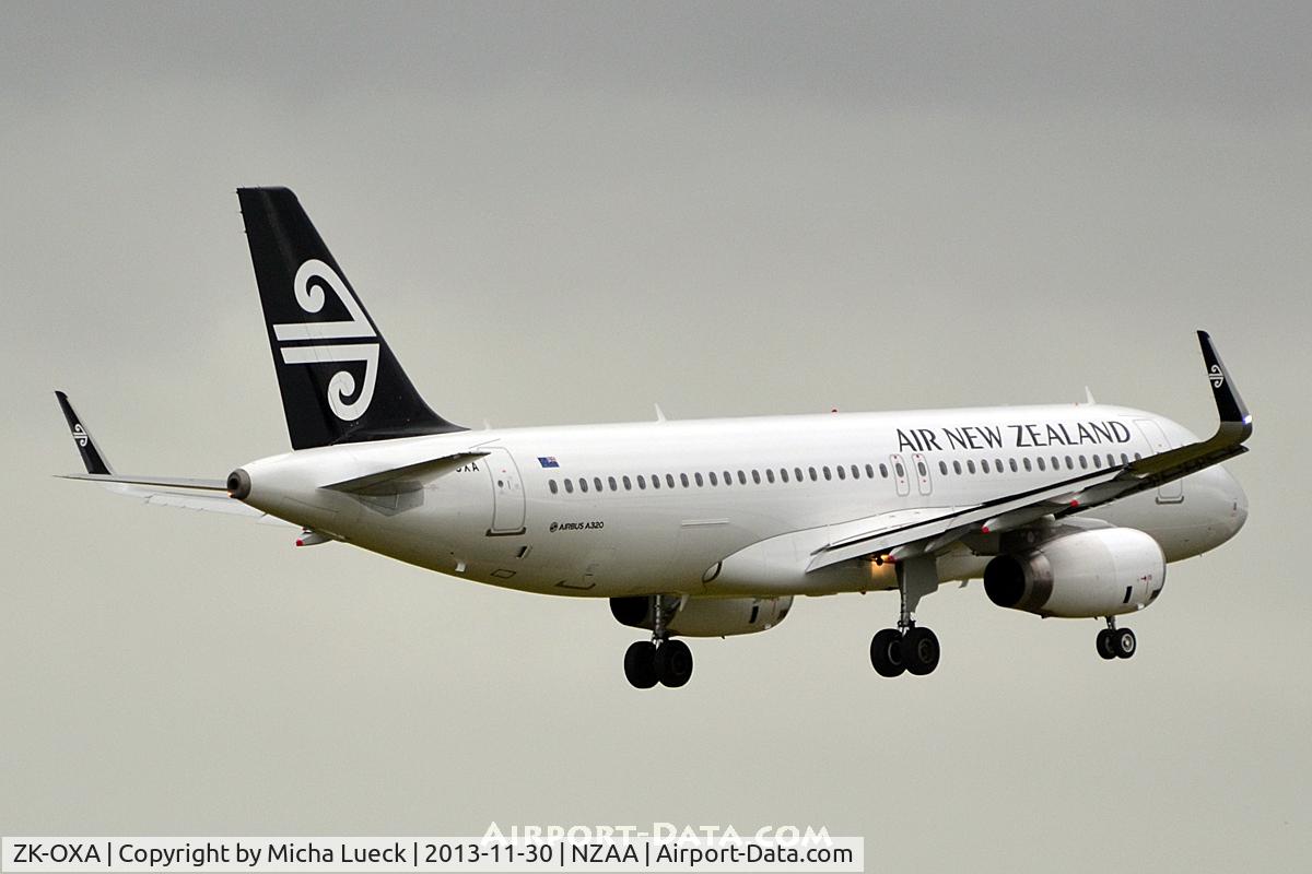 ZK-OXA, 2013 Airbus A320-232 C/N 5269, Air NZ's first A 320 with sharklets