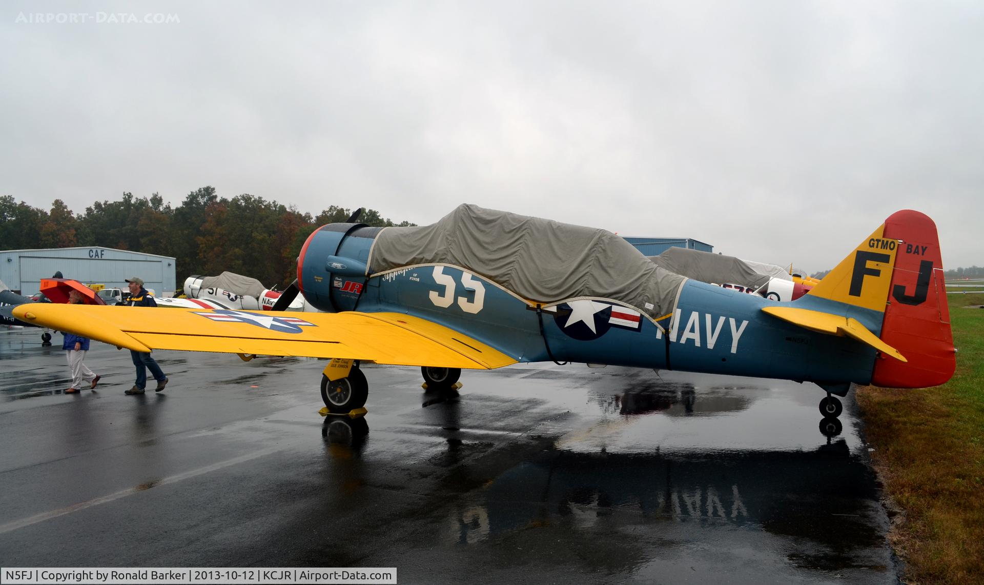 N5FJ, North American AT-6 C/N 88-14705, Culpeper Air Fest 2013
