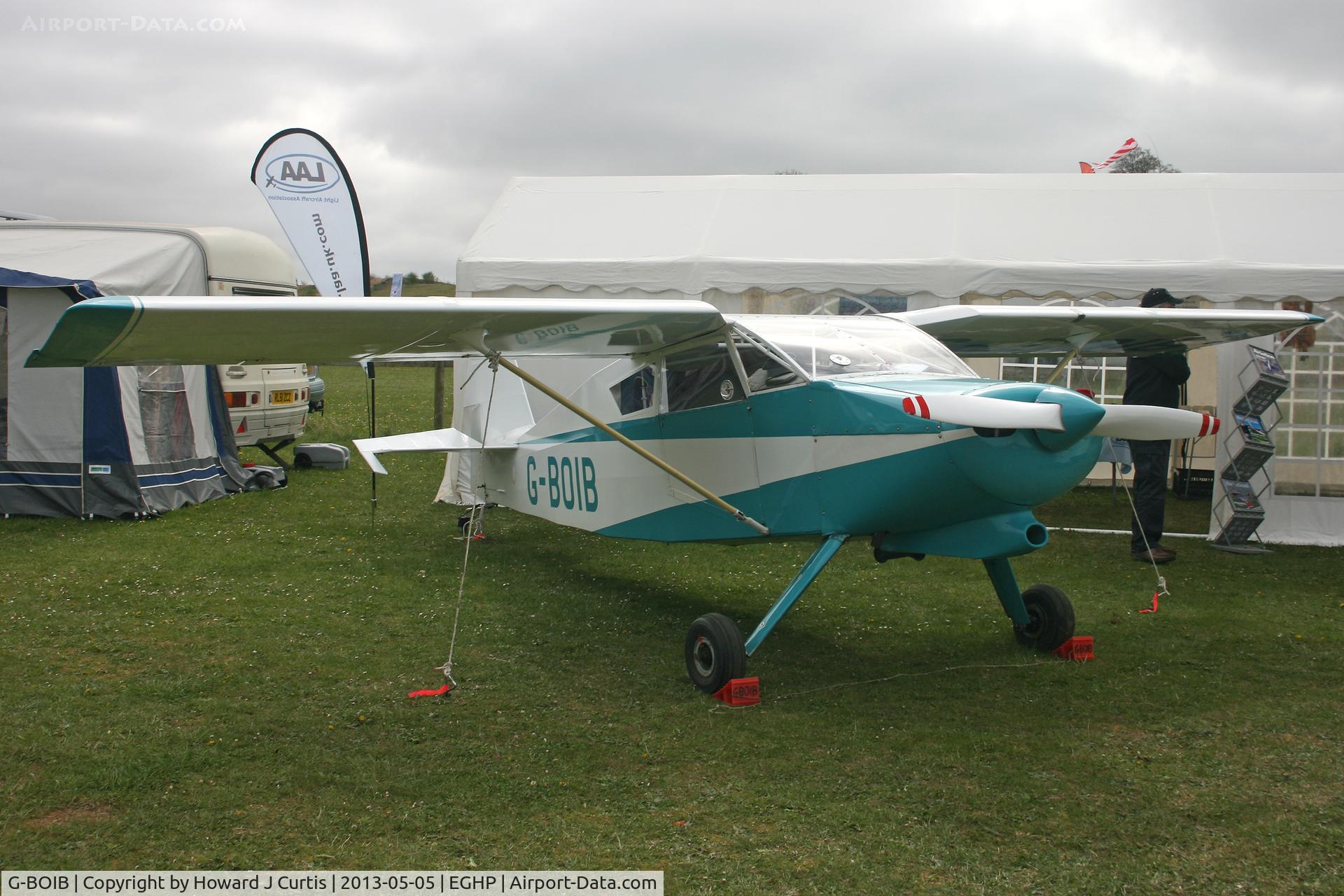 G-BOIB, 1997 Wittman W-10 Tailwind C/N PFA 031-10551, Privately owned, at the Microlight Trade Fair.