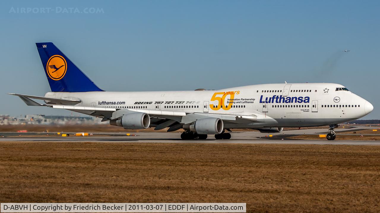 D-ABVH, 1991 Boeing 747-430 C/N 25045, departure via RW18W