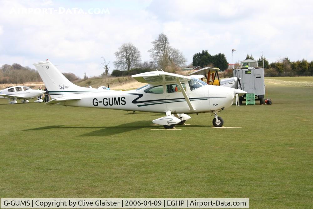G-GUMS, 1973 Cessna 182P Skylane C/N 182-61643, Ex: N21458 > ZS-KJS > G-CBMN > G-GUMS Originally with, E.W.Guess (Holdings) Ltd in May 2002 as G-CBMN and currently in private hands since January 2004 as G-GUMS