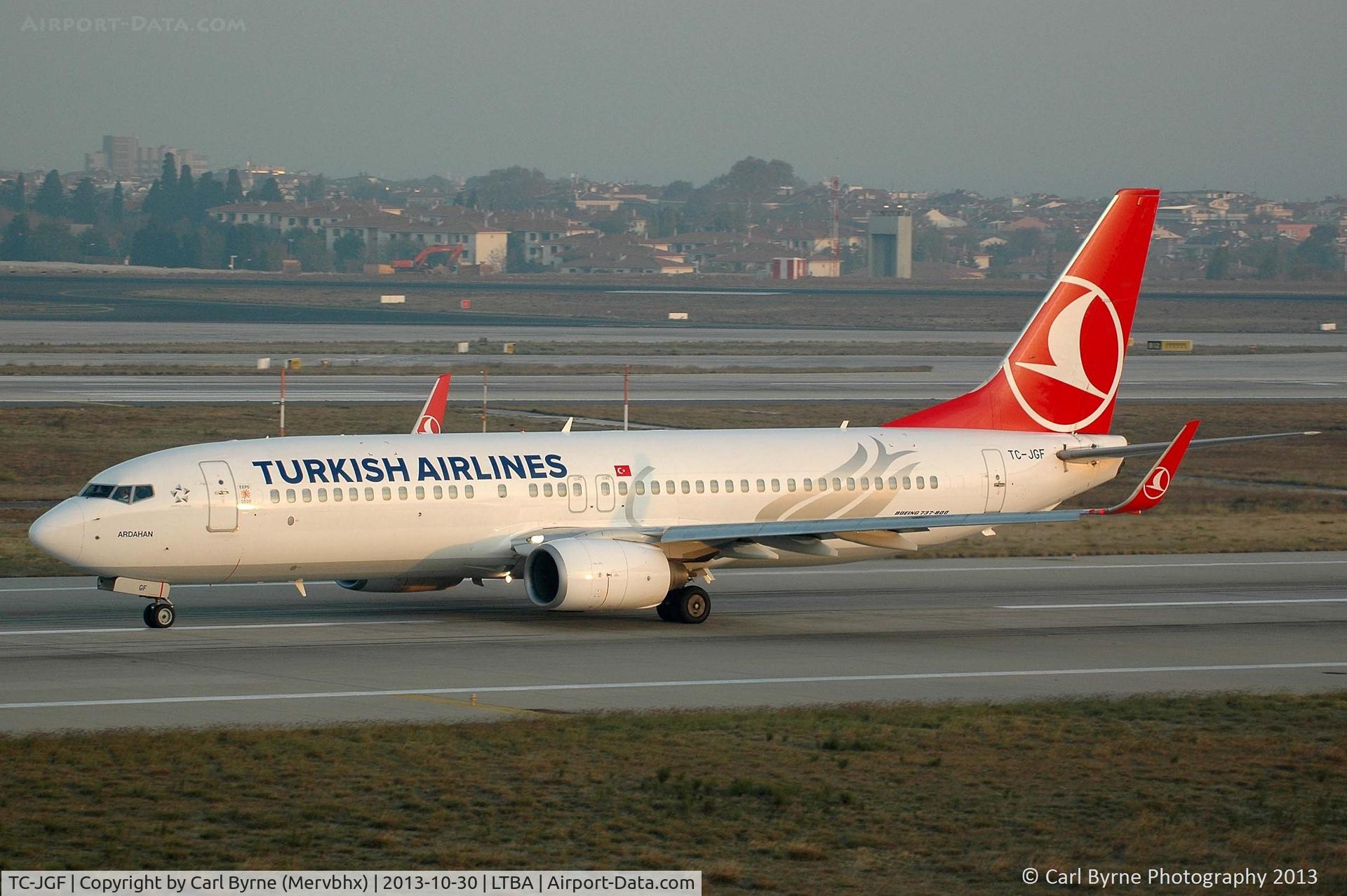 TC-JGF, 2002 Boeing 737-8F2 C/N 29790, Taken from the Fly Inn Shopping Mall.