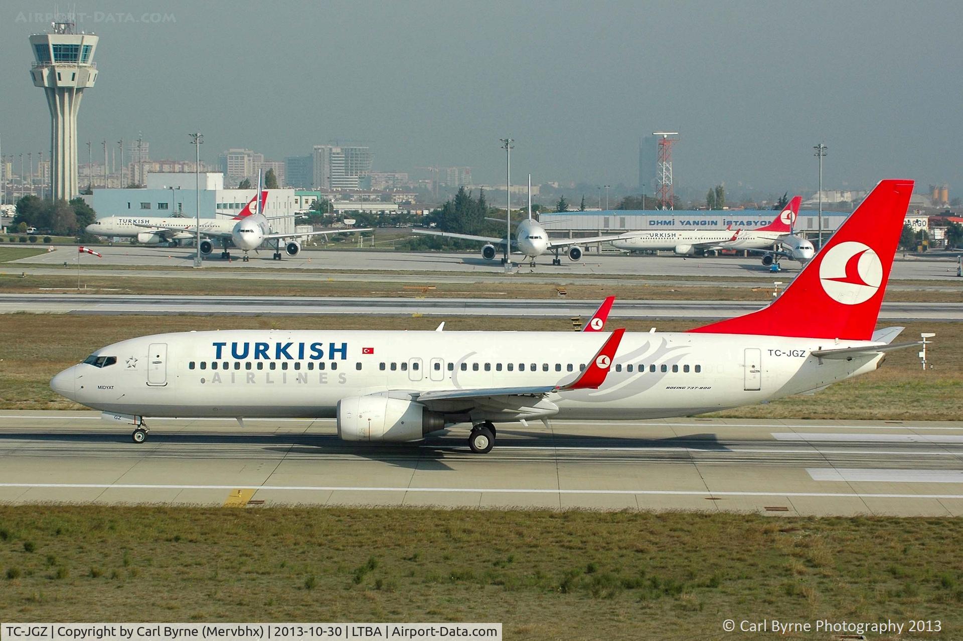 TC-JGZ, 2008 Boeing 737-8F2 C/N 35789, Taken from the Fly Inn Shopping Mall.