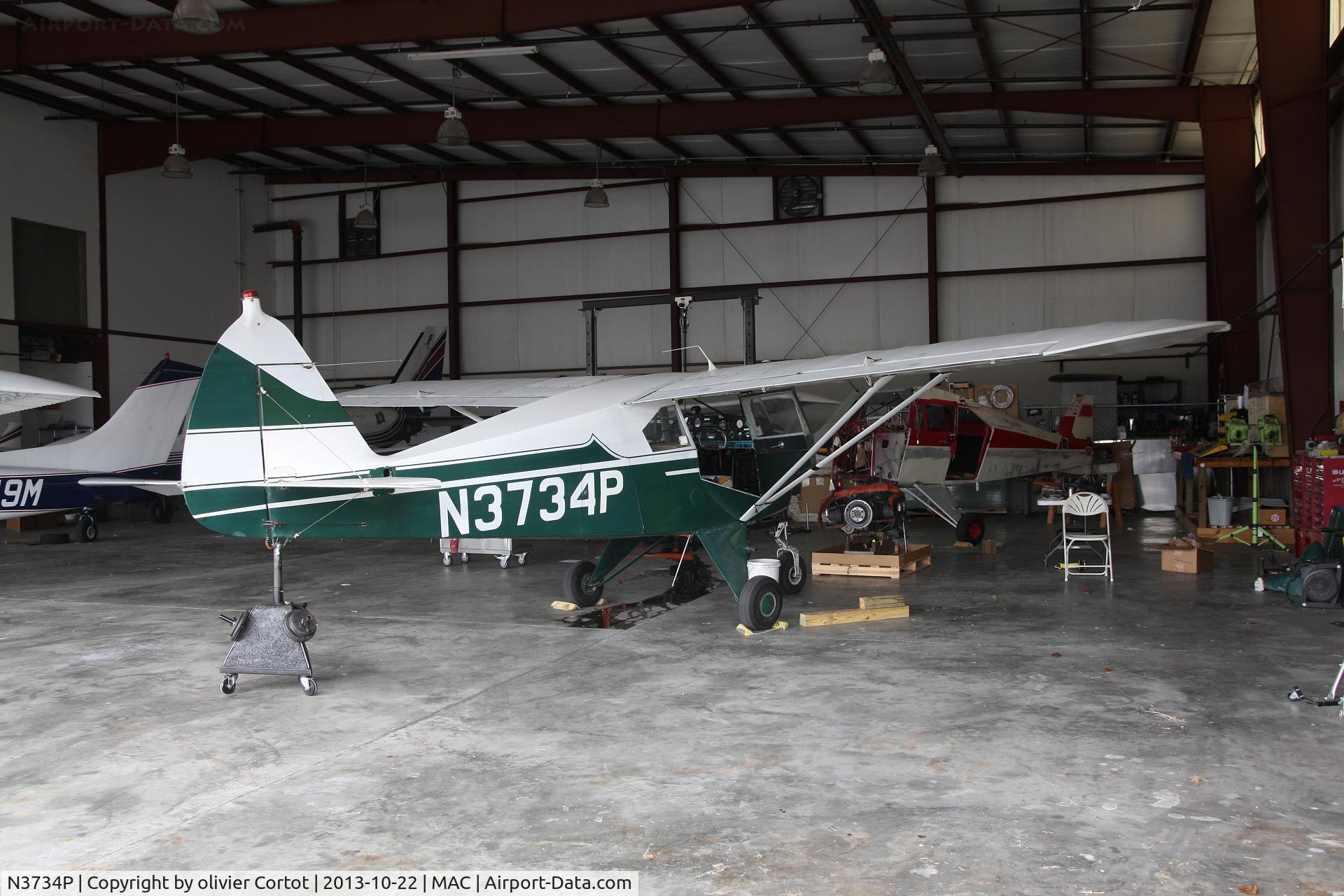 N3734P, 1955 Piper PA-22-150 C/N 22-3454, Macon, GA