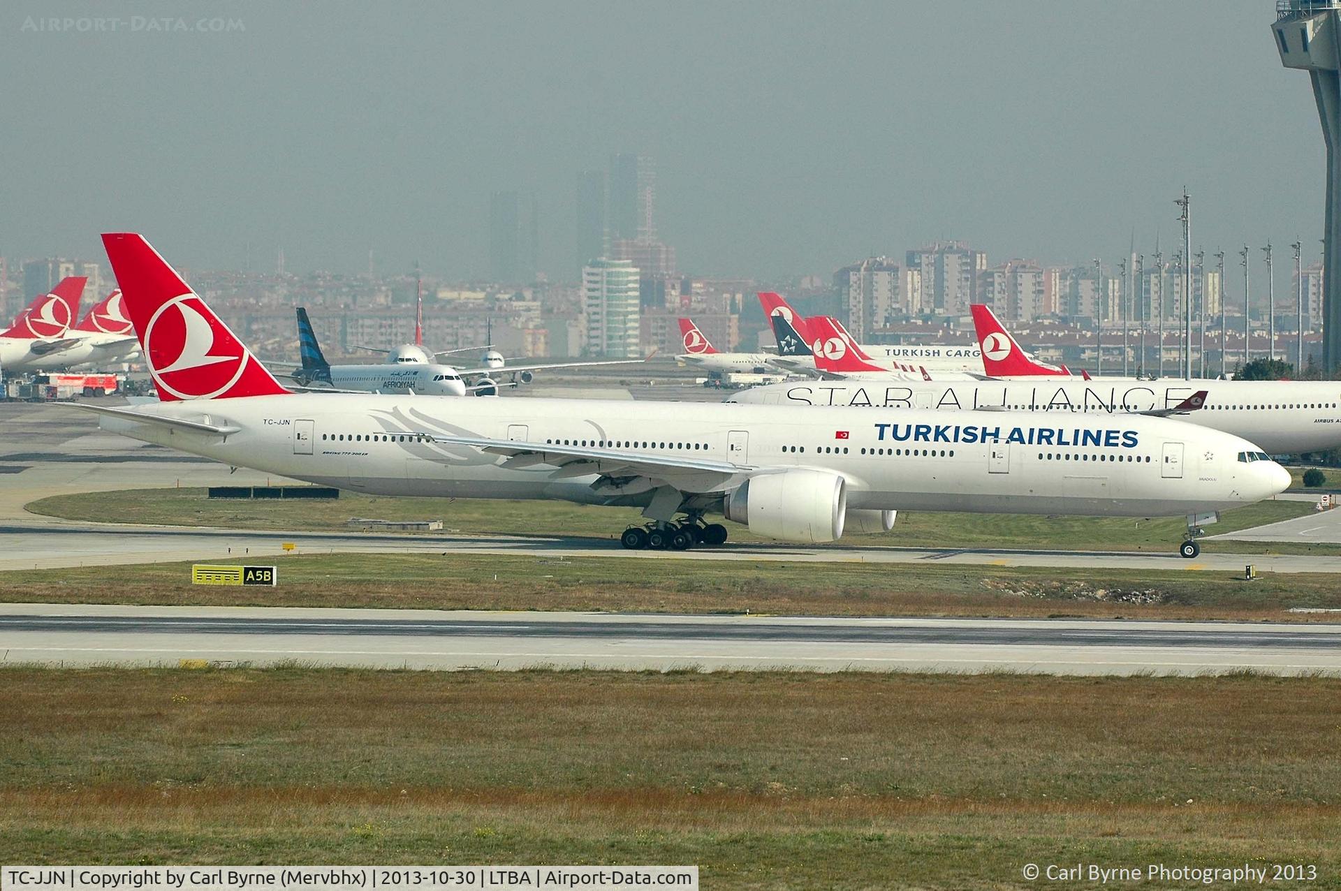 TC-JJN, 2011 Boeing 777-3F2/ER C/N 40795, Taken from the Fly Inn Shopping Mall.