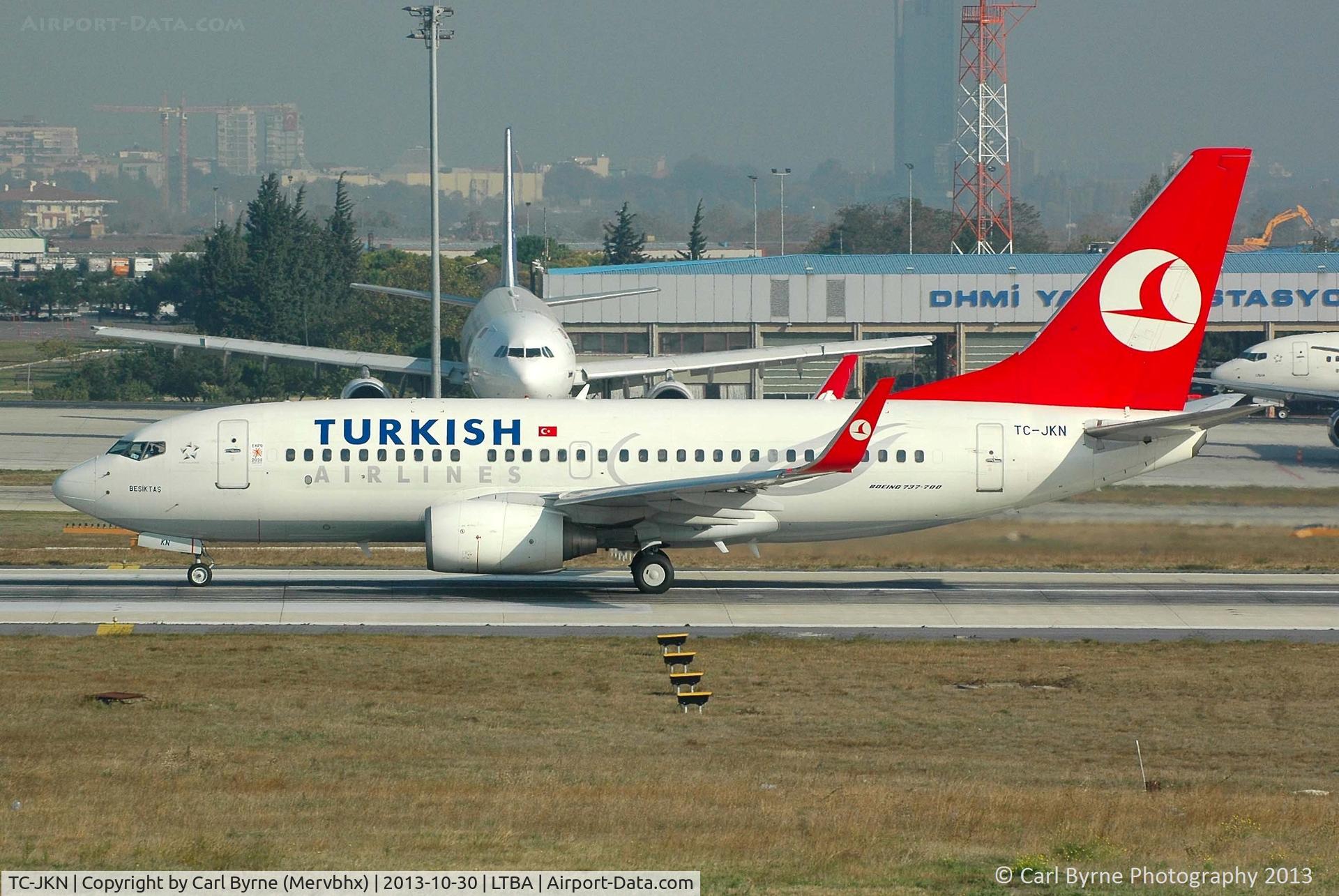 TC-JKN, 2005 Boeing 737-752 C/N 34299, Taken from the Fly Inn Shopping Mall.