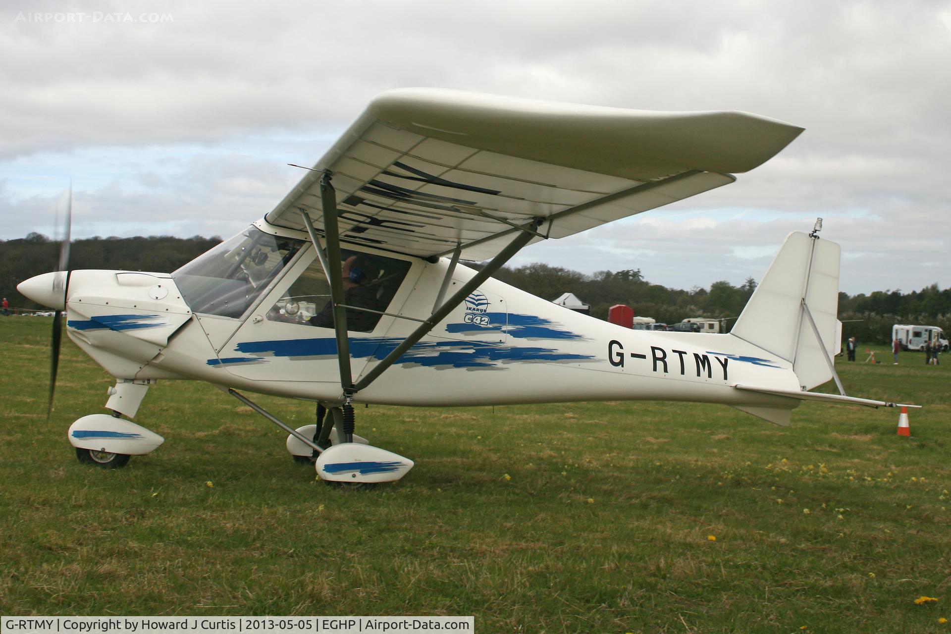 G-RTMY, 2005 Comco Ikarus C42 FB100 C/N 0502-6655, Privately owned. At the Microlight Trade Fair.