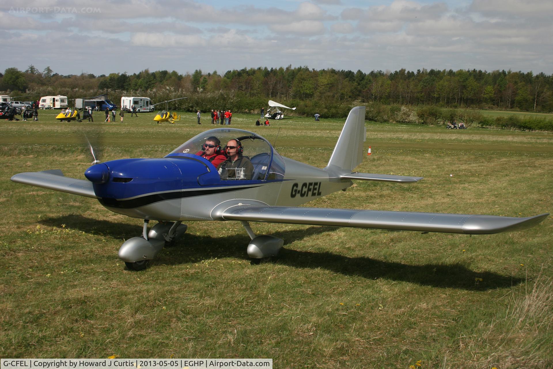 G-CFEL, 2008 Aerotechnik EV-97 Eurostar C/N PFA 315-14740, Privately owned. At the Microlight Trade Fair.