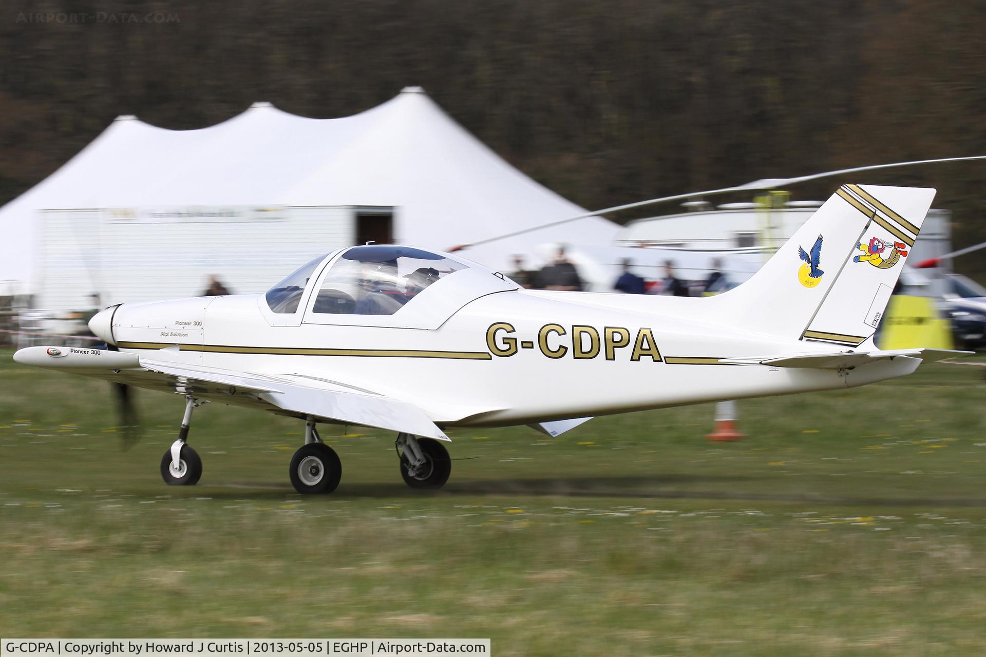 G-CDPA, 2005 Alpi Aviation Pioneer 300 C/N PFA 330-14415, Privately owned. At the Microlight Trade Fair.