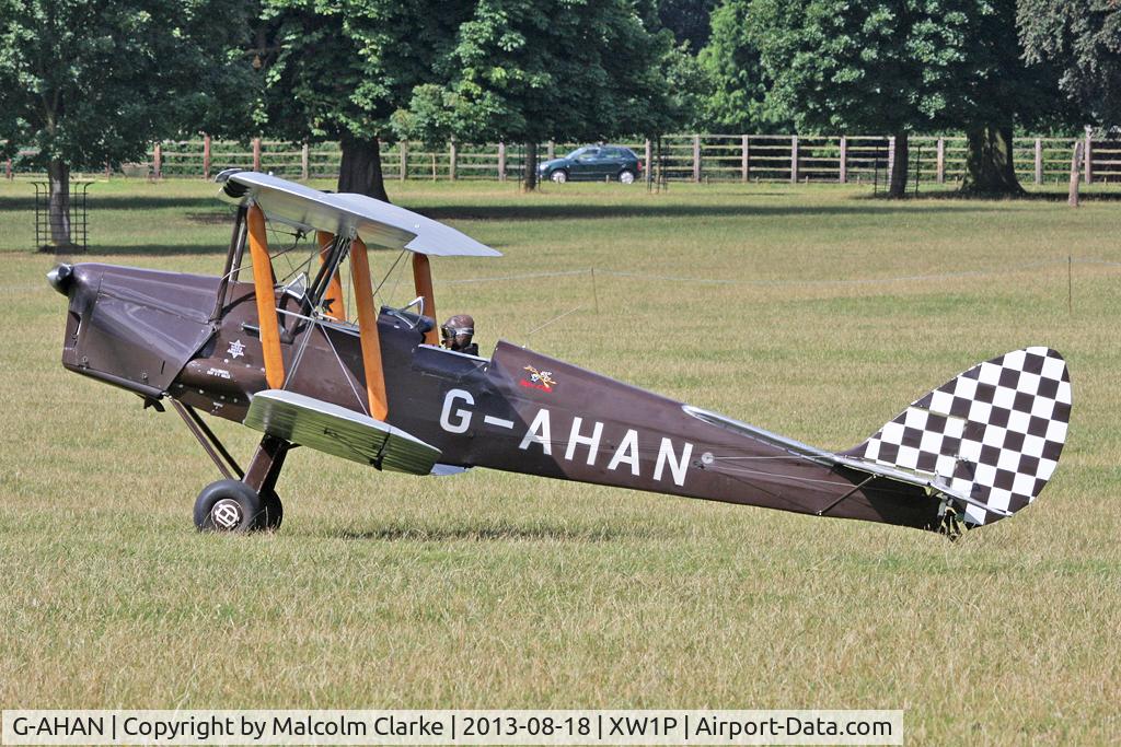 G-AHAN, 1944 De Havilland DH-82A Tiger Moth II C/N 86553, De havilland DH-82A Tiger Moth II at The De Havilland Moth Club's 28th International Moth Rally at Woburn Abbey. August 2013.