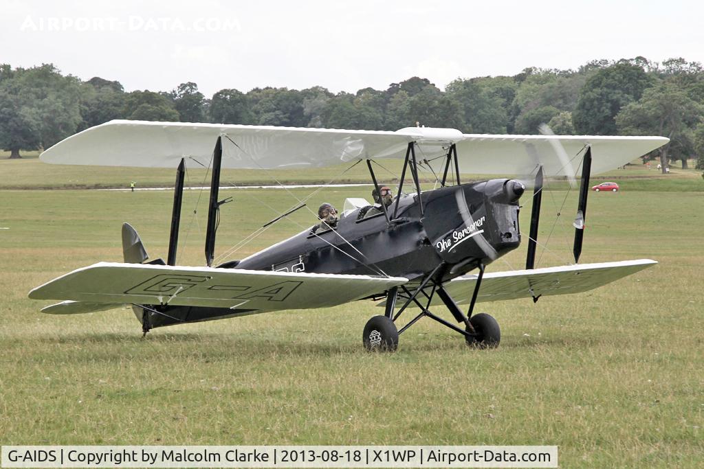 G-AIDS, 1941 De Havilland DH-82A Tiger Moth II C/N 84546, De Havilland DH-82A Tiger Moth II at The De Havilland Moth Club's 28th International Moth Rally at Woburn Abbey. August 2013.