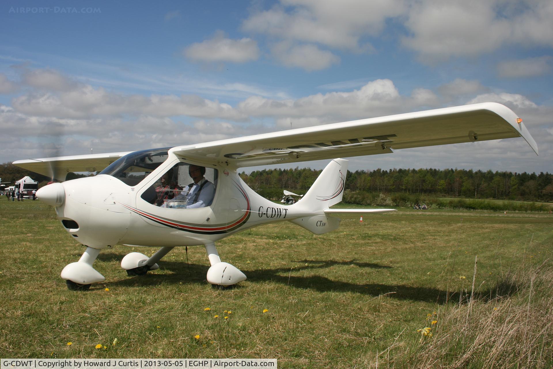G-CDWT, 2006 Flight Design CTSW C/N 8162, Privately owned. At the Microlight Trade Fair.