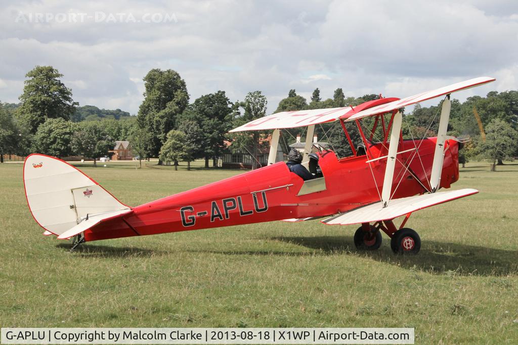 G-APLU, 1941 De Havilland DH-82A Tiger Moth II C/N 85094, De Havilland DH-82A Tiger Moth at The De Havilland Moth Club's 28th International Moth Rally at Woburn Abbey. August 2013.