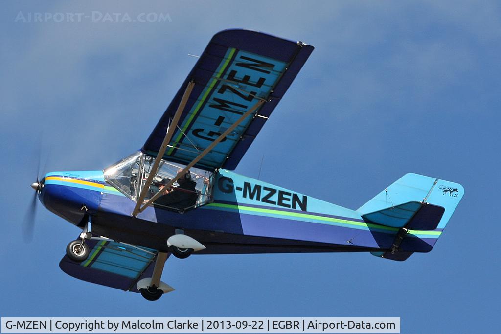 G-MZEN, 1996 Rans S-6ESD Coyote II C/N PFA 204-12823, Rans S6-ESD at The Real Aeroplane Club's Helicopter Fly-In, Breighton Airfield, September 2013.