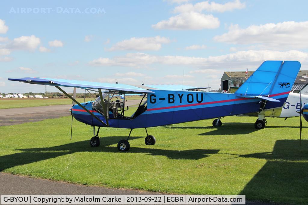 G-BYOU, 1998 Rans S-6ES Coyote II C/N PFA 204-13460, Rans S6-ES at The Real Aeroplane Club's Helicopter Fly-In, Breighton Airfield, September 2013.