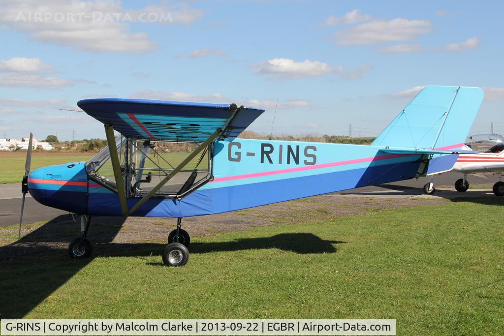 G-RINS, 1999 Rans S-6ESA Coyote II C/N PFA 204-13361, Rans S6-ESA at The Real Aeroplane Club's Helicopter Fly-In, Breighton Airfield, September 2013.
