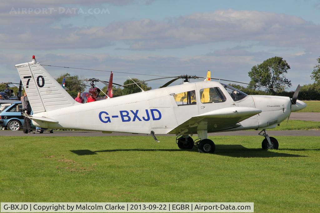 G-BXJD, 1967 Piper PA-28-180 Cherokee C/N 28-4215, Piper PA-28-180 Cherokee at The Real Aeroplane Club's Helicopter Fly-In, Breighton Airfield, September 2013.