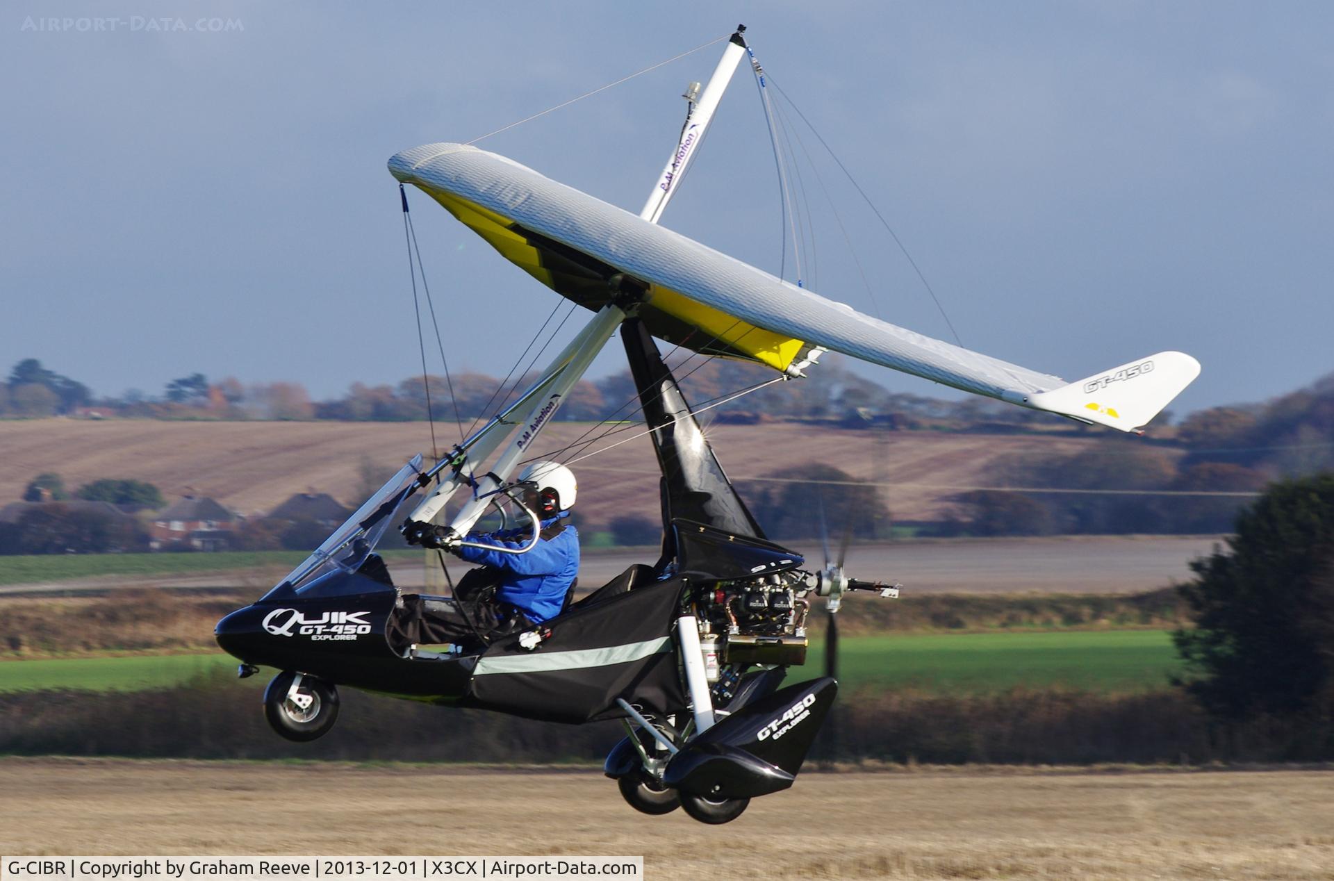 G-CIBR, 2013 P&M Aviation Quik GT450 C/N 8666, Taking off from Northrepps.