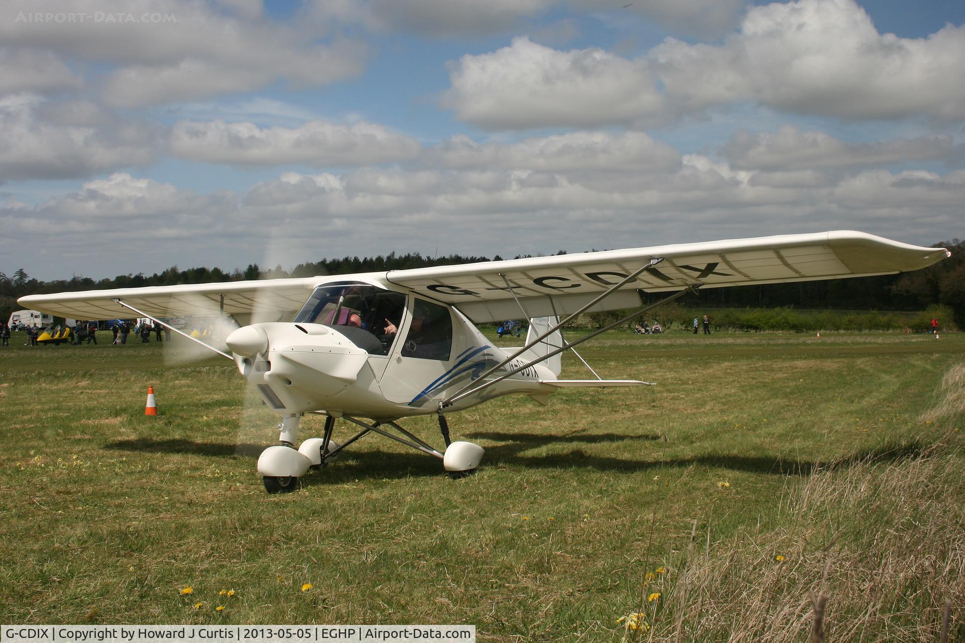 G-CDIX, 2005 Comco Ikarus C42 FB100 C/N 0504-6669, Privately owned. At the Microlight Trade Fair.